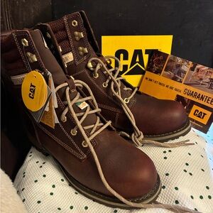 Caterpillar Women's Brown Combat Boots